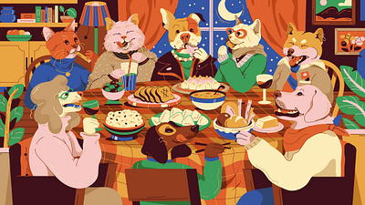 App Appeal X Clara Candelot cats digital dogs fun mealtime pets playful