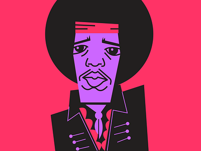 Jimi charicature illustraion illustration illustration art illustration digital illustrations jimi jimihendrix minimalist seattle