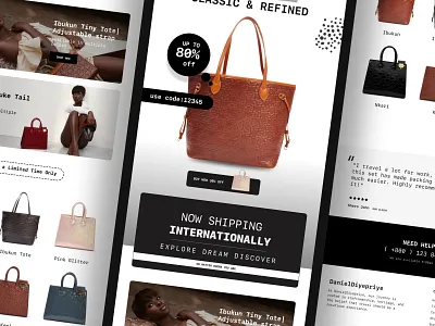 Email Design for Daniel Diyepriye – Luxury Bag Store brandidentity branding ecommerce emaildesign emailmarketing fashion graphicdesign handbags luxurybrand marketingdesign ui uiux