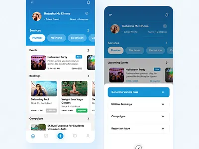Residential mobile app UIUX Design branding design logo mobile app ui uiux design agency uiuxdesign uiuxdesigner ux