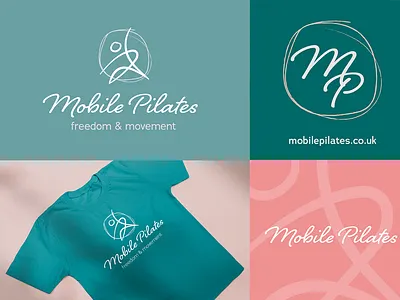 Mobile Pilates (Brand) branding design graphic design illustration logo pilates typography vector