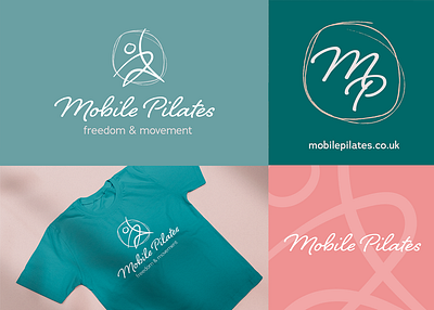 Mobile Pilates (Brand) branding design graphic design illustration logo pilates typography vector