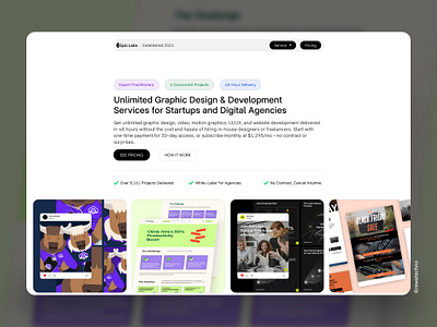 Epic Labs it solution squarespace site ui ux