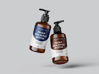 Premium Shampoo Bottle Label Design bottlemockup branding cosmeticpackaging graphicdesign labeldesign packagingdesign productmockup shampoobottle