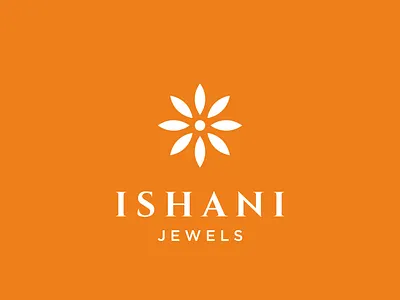 Ishani Jewels- logo branding creative i i logo identity india jewellery jewels logo mumbai orange temple