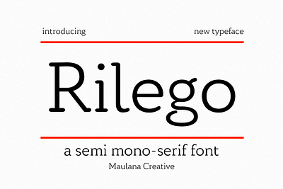 Rilego Serif Font branding design font fonts graphic design logo nostalgic