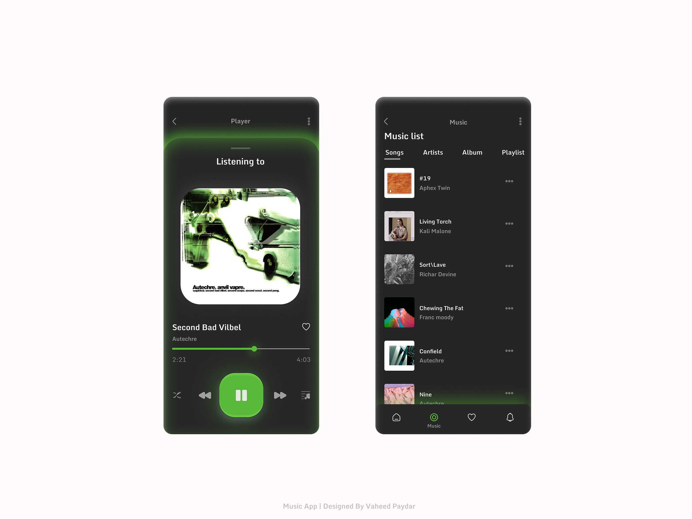 Music App appdesign electronicmusic music musicapp persian ui uiapp uimusic