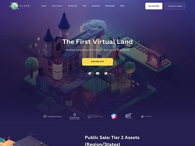 Web3 Metaverse Landing Page 3d animation blockchain character crypto gambling graphic design home page illustration isometric 3d landing motion graphics nft scroll animation token tokenomics ui ux viking web3