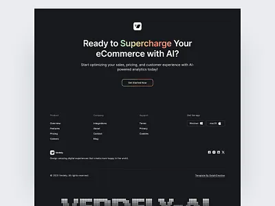 Footer section - Verdely -AI cta section design footer footer footer section framer framer template website wordpress