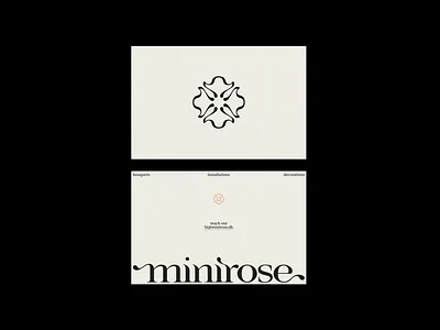 Minirose - Visual Identity & Website branding identity illustration layout logo typography visual identity