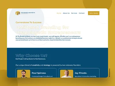 The Brand Architects brand architect figma photoshop squarespace site ui ux