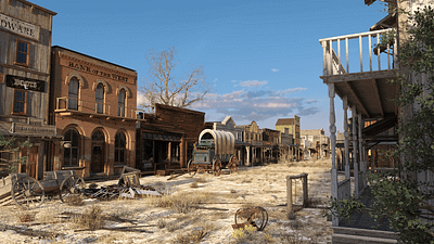 Wild West Ghost Town renderhub