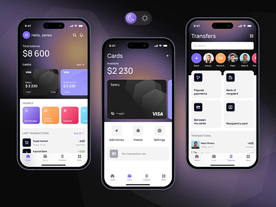 FinFlow | Banking app app banking app banking innovation chime digital banking digital wallet finance finance app finance tools financial management mobile mobile banking money monzo online banking payment solution product design ui ux wallet zelle