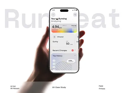 Runbeat Fitness - UX UI Case Study Design app ui branding case study case study design fintech fitness app fitness app design fitness app ui landing page modern app modern fitness app runbeat app runbeat ui design saas saas app ui ui design ui ux ux web app