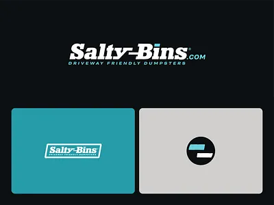 Salty-Bins brand branding design graphic design logo typography vector visual design