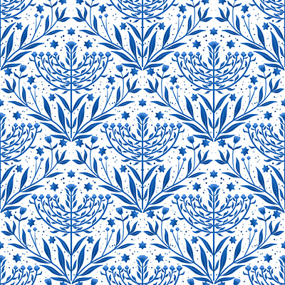 Hanukkah Repeat Pattern design graphic design illustration pattern pattern design repeat pattern seamless pattern surface design
