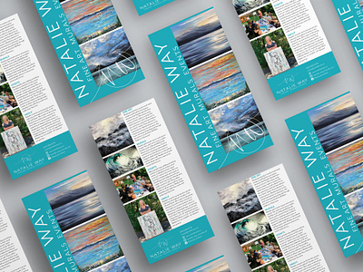 Natalie Way - Artist Rack Card brand guidelines branding brochure brochure design design graphic design marketing matieral