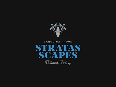Stratas Scapes apparel brand branding design graphic design landscape landscaping logo north carolina outdoor rebrand typography vector visual design