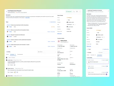Case Management System – Organized, Intuitive & Efficient UI app b2b b2e business tools case management clean customer support enterprise ux minimal product design saas task management ui web app