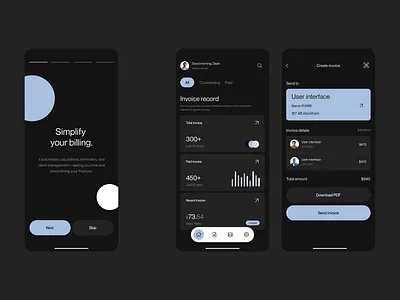 Bill Maker – Mobile App UX/UI Design app branding design figma graphic design mobile product design research ui ux vector
