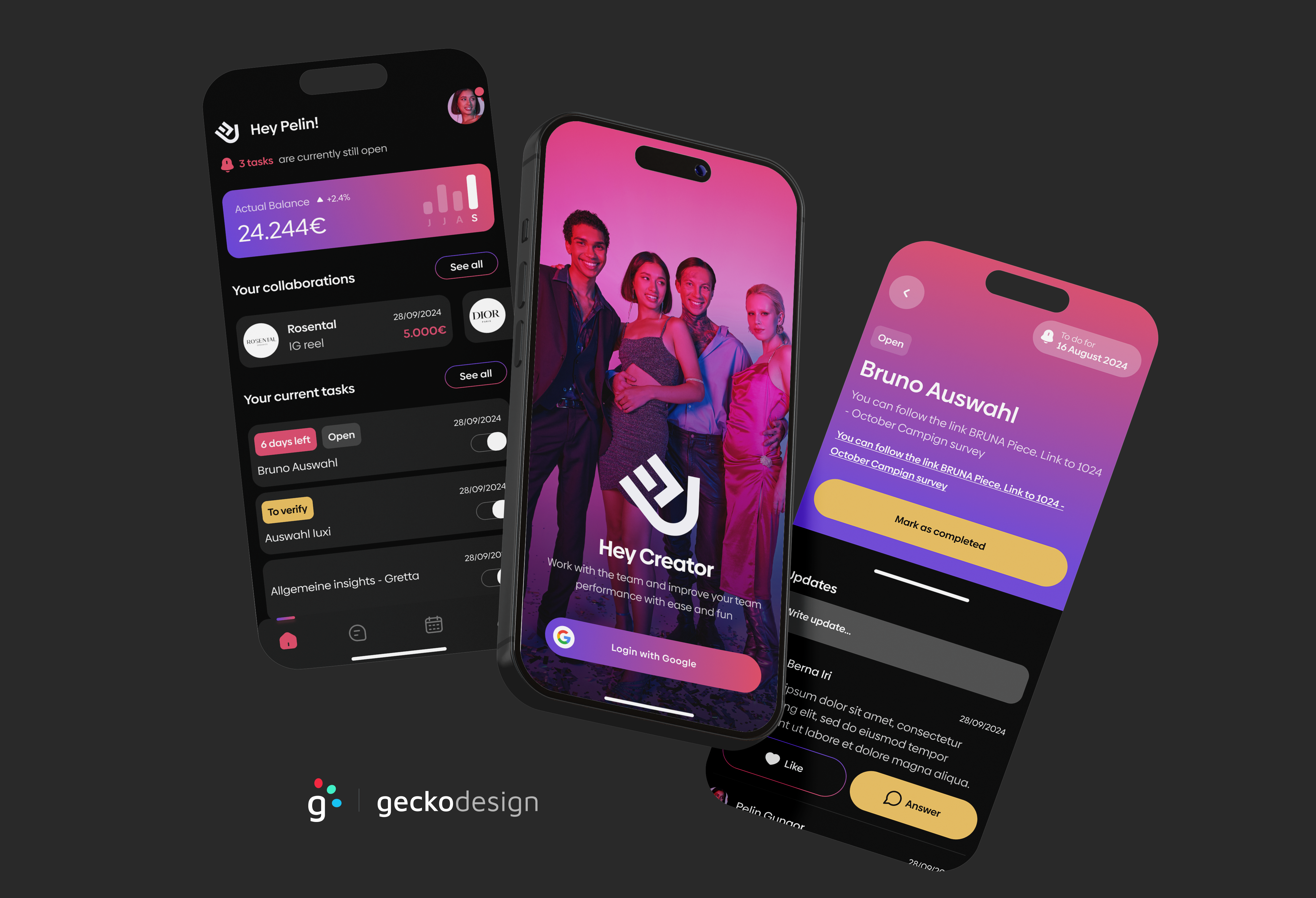 Local Influencer App UI app design influenceur ui