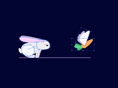 Easter Is Loading | UI Motion Graphics | Animated Easter Bunny 2d animation animation branding bunny carrot design easter graphic design illustration motion design motion graphics svg animation svgator ui uiux web design