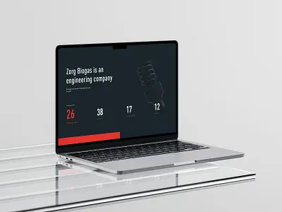 Zorg Biogas animation b2b biogas composition construction corporate design typography ui web website