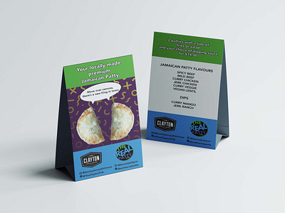 The Real Patty - Table Card brand guidelines branding design graphic design marketing matieral restaurant material table card