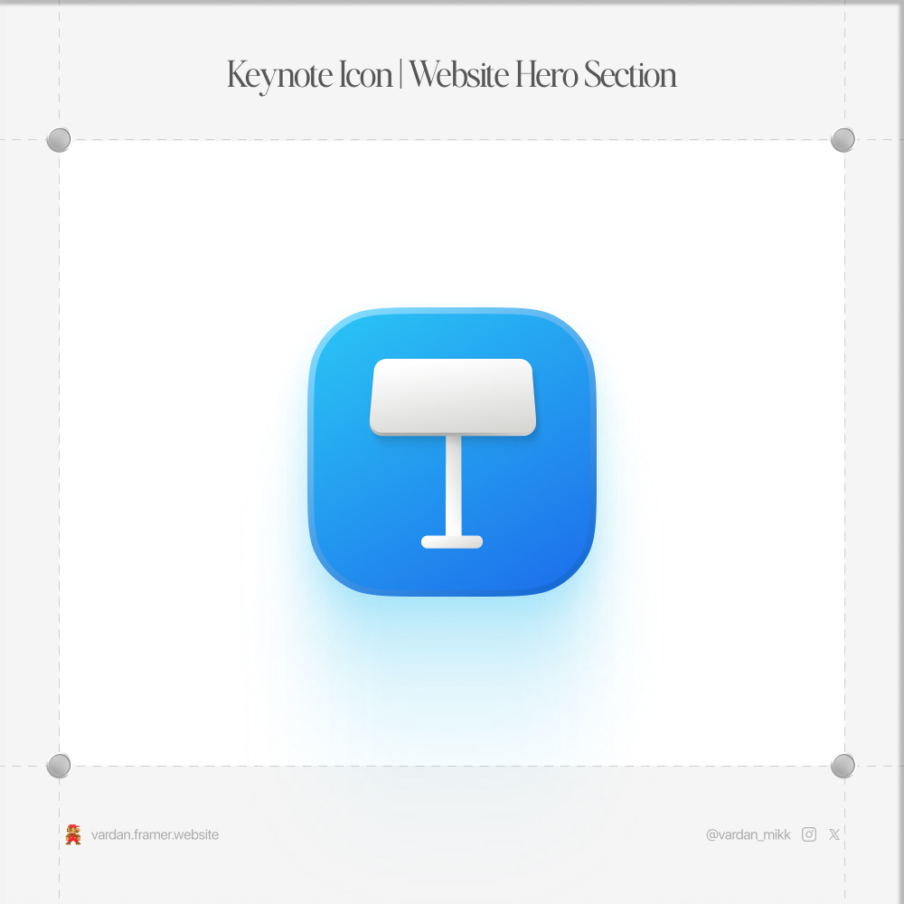 Keynote Icon apple graphic design icon