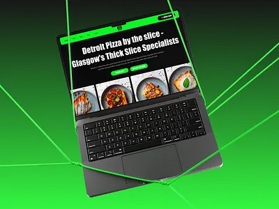 Restaurant Website Design for Detroit-Style Pizza branding concept landing page ux website design website designer wix