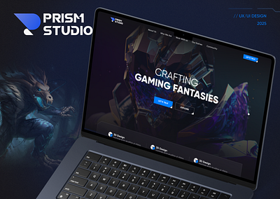 Custom Gaming Website | UX/UI & Front-End 2d after affects animation design figma front end graphic design illustration landing page motion graphics react tailwind css ui ux web design web development website