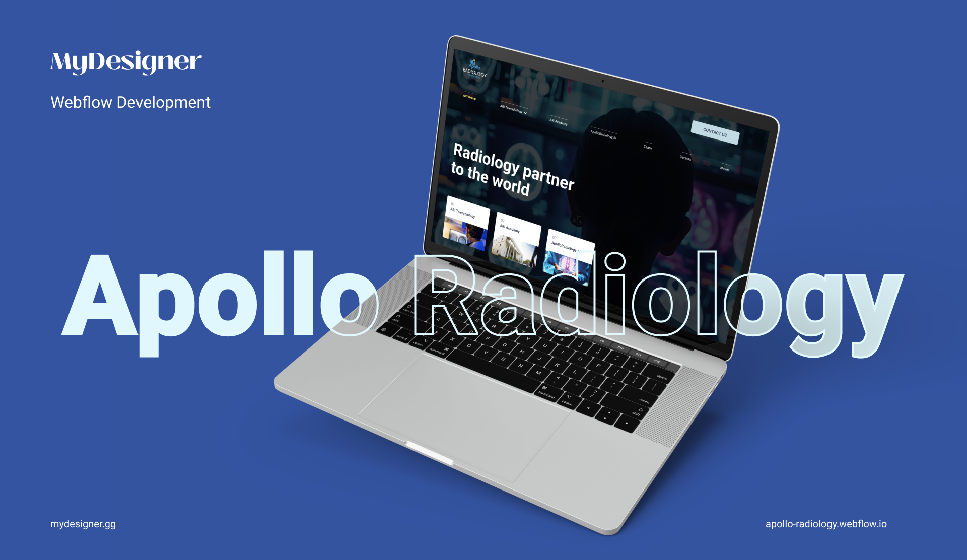 Apollo Radiology: Transforming Healthcare with Webflow nocode development ui web design web development webflow webflow development website