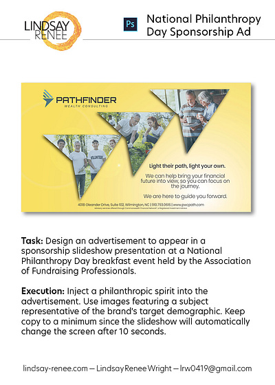 Digital Ad - National Philanthropy Day ad adobe advertisement branding design graphic design indesign photoshop