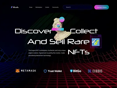 NFT Collect Design branding creative design graphic design logo modern nft ui ux