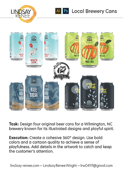 Beer Cans adobe beer branding color design graphic design illustrator indesign photoshop