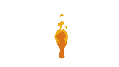 Spicy AF 2d animation ad animation artwork commercial frame by frame fried fried chicken graphic design motion graphics