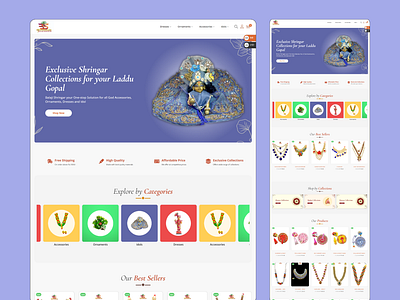 Ecommerce Website - Balaji Shringar Case Study case study ecomm ecommerce landing page landingpage online online shop online store shopping store web design website website design websitedesign woocommerce wordpress