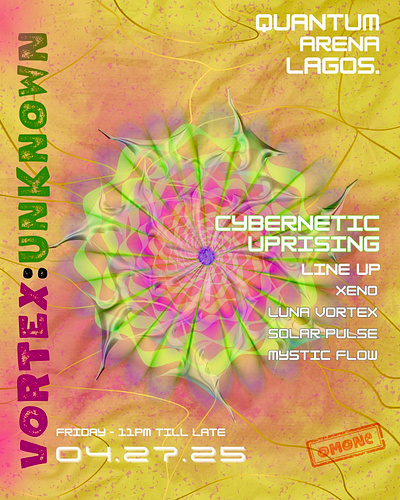 Rave flyer graphic design