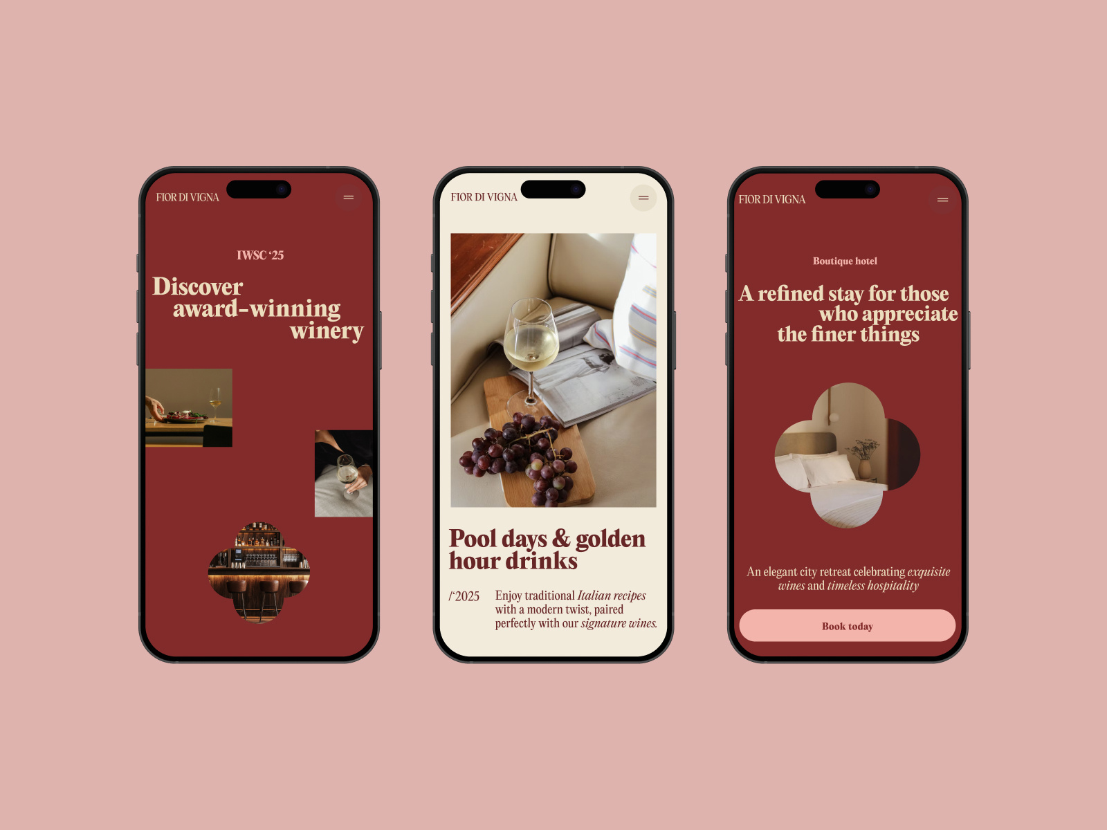 Boutique hotel web design concept art direction design digital design figma graphic design layout typography ui ux uxui web design webdesign website