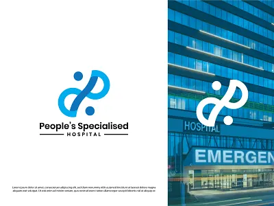 P letter logo | P logo | P hospital logo app logo brand logo brand logo design branding design hospital logo logo logo creation logo maker p hospital logo p letter logo p lettermark logo p logo p logo design p medical logo p people logo website logo