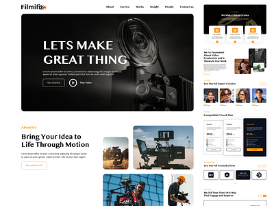 Filmifix Website Design film studio filmifix filmifix studio post production studio production studio the yolo studio tyys ui ux web design website design