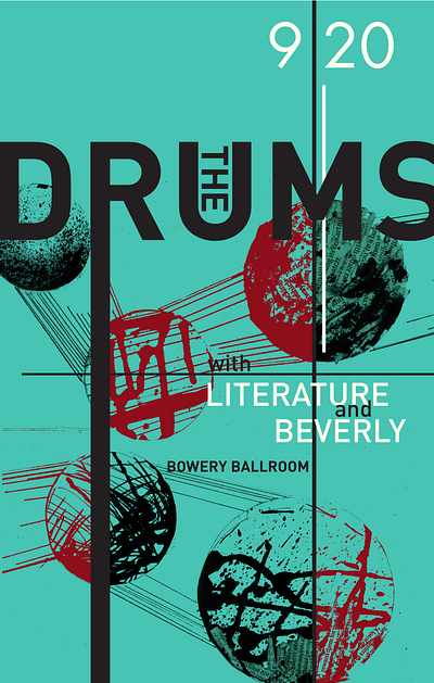 The Drums Event Poster design illustration photoshop vector