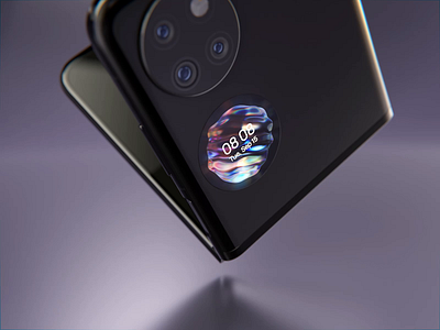 HUAWEI P50 Cover Screen 3D Animation 3d 3d animation 3d art animation branding design graphic design illustration interface mobile mobile design mobile experience mobile ui motion design motion graphics smartphone ui user experience ux ux design