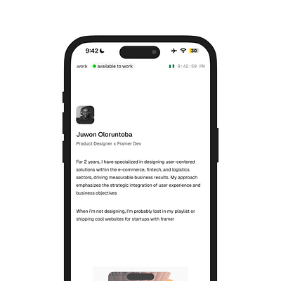 Portfolio V1 design fintech landingpage ui