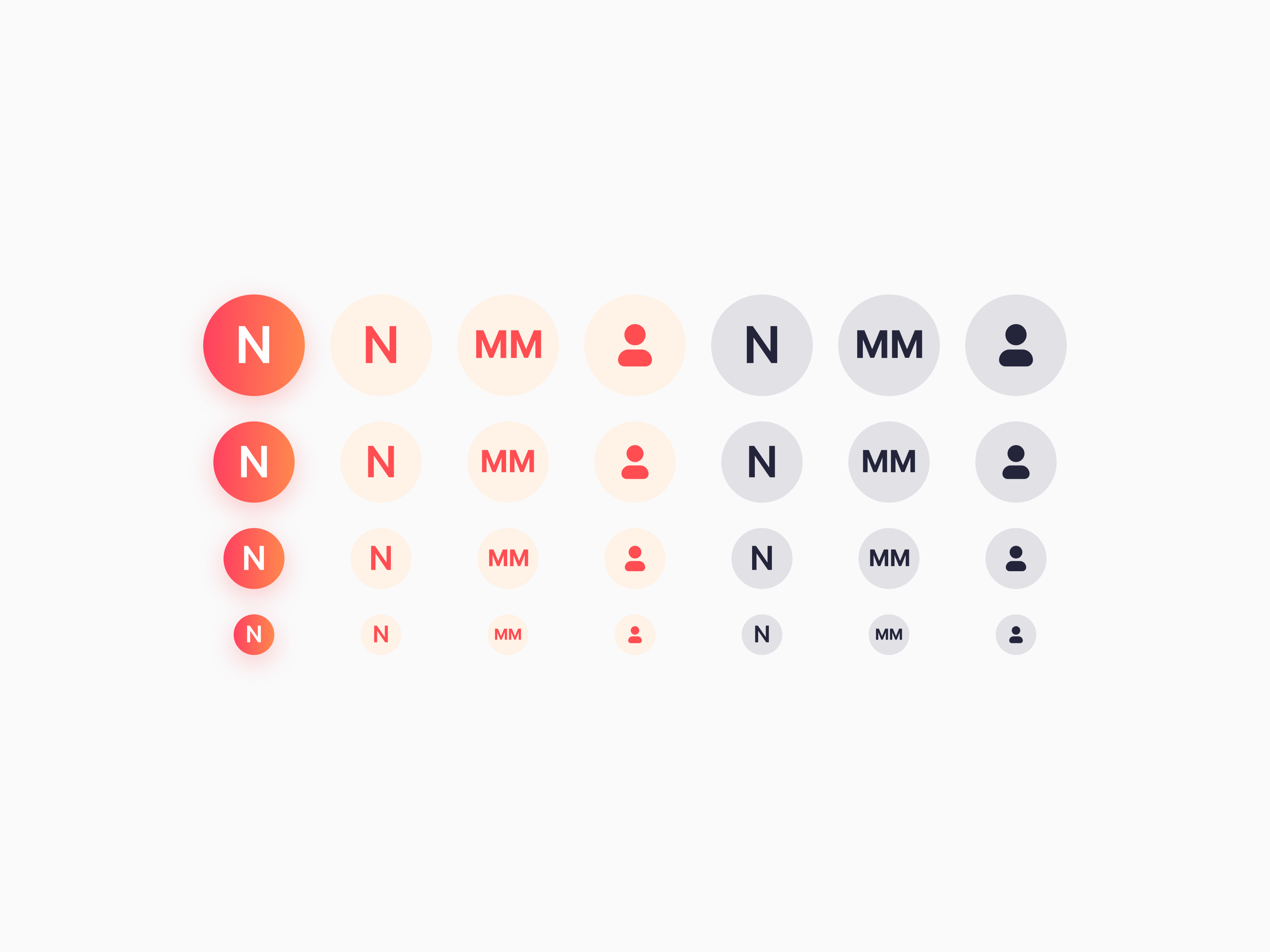 UIX Design System - Avatars avatar avatars design system fintech industrial picture product profile ui user ux