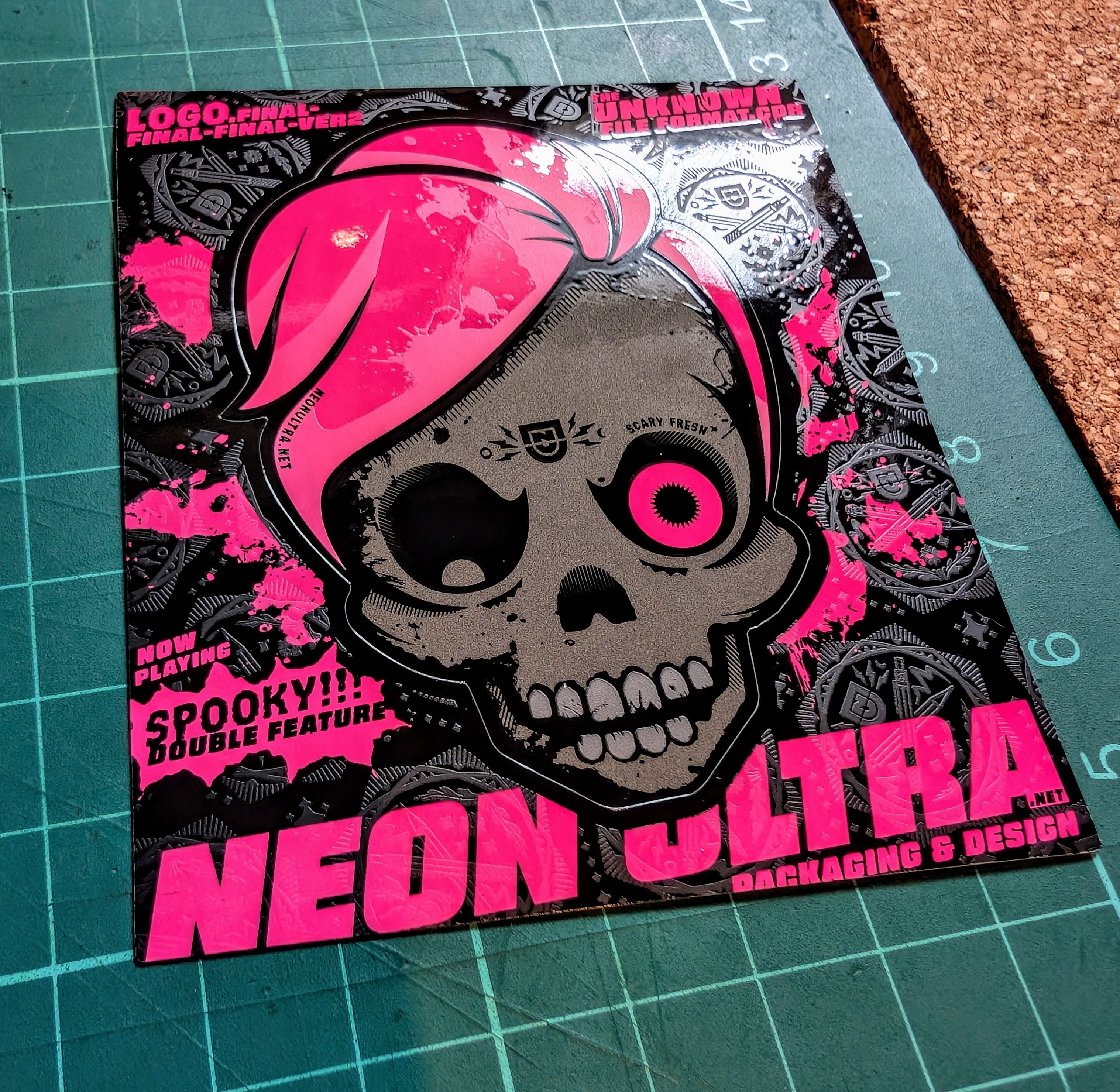 Scary Fresh Decal branding graphic design illustration neonultra print graphics spooky sticker