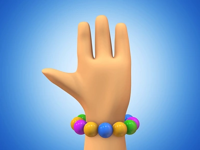 3D Gesture of Peace 3d animation clean design emoji finger hand like peace render soft