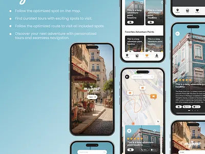 My Tour – AI-Based Itinerary Guide App adventureawaits aiinnovation aitravelguide itineraryplanner mobileappdesign smartnavigation smarttravel tourguideapp tourismtech travelapp travelsmart uiux userexperience uxdesign