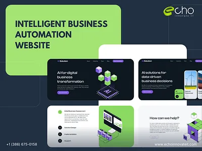 Efficiency with Intelligent Business Automation animation graphic design ui