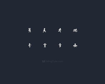 Sports icons icon design icon pack icon set icons mingcute run sports ui